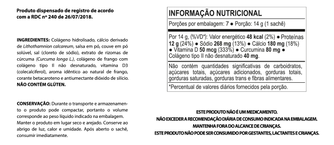 Tabela Nutricional - Bone Broth